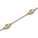 6 - Aizza (5 Stn/4 mm) Peridot Station Bracelet 