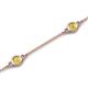6 - Aizza (5 Stn/4 mm) Yellow Diamond Station Bracelet 