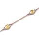 6 - Aizza (5 Stn/4 mm) Yellow Sapphire Station Bracelet 
