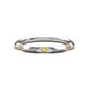 1 - Arianna 0.16 ctw Citrine Accented Lab Grown Diamond Comfort Fit Lace Wedding Band 