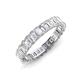 4 - Hailey 2.40 ctw Emerald Shape Lab Grown Diamonds (3x2 mm) Eternity Band 
