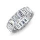 3 - Hailey 6.00 ctw Emerald Shape Lab Grown Diamonds (5x3 mm) Eternity Band 