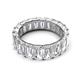 5 - Hailey 6.00 ctw Emerald Shape Lab Grown Diamonds (5x3 mm) Eternity Band 