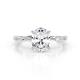 1 - Nuria 2.11 ctw IGI Certified Oval Shape Lab Grown Diamond (9X7 mm) accented Diamonds Engagement Ring 