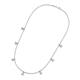 3 - Zuria 0.56 ctw Aquamarine (7 stn/3mm) Women Drop Station Necklace 