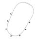 3 - Zuria 0.70 ctw Blue Diamond (7 stn/3mm) Women Drop Station Necklace 