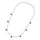 3 - Zuria 0.84 ctw Blue Sapphire (7 stn/3mm) Women Drop Station Necklace 