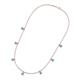 3 - Zuria 0.63 ctw Blue Topaz (7 stn/3mm) Women Drop Station Necklace 