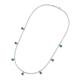 3 - Zuria 0.81 ctw Green Garnet (7 stn/3mm) Women Drop Station Necklace 
