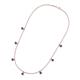 3 - Zuria 0.56 ctw Iolite (7 stn/3mm) Women Drop Station Necklace 
