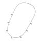 3 - Zuria 0.42 ctw Opal (7 stn/3mm) Women Drop Station Necklace 