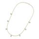 3 - Zuria 0.42 ctw Opal (7 stn/3mm) Women Drop Station Necklace 