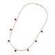 3 - Zuria 0.81 ctw Red Garnet (7 stn/3mm) Women Drop Station Necklace 