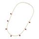 3 - Zuria 0.70 ctw Ruby (7 stn/3mm) Women Drop Station Necklace 