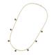 3 - Zuria 0.70 ctw Smoky Quartz (7 stn/3mm) Women Drop Station Necklace 