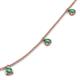 5 - Zuria 0.84 ctw Created Alexandrite (7 stn/3mm) Women Drop Station Necklace 