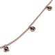 5 - Zuria 0.77 ctw Black Diamond (7 stn/3mm) Women Drop Station Necklace 