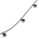 5 - Zuria 0.70 ctw Blue Diamond (7 stn/3mm) Women Drop Station Necklace 
