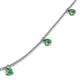 5 - Zuria 0.81 ctw Green Garnet (7 stn/3mm) Women Drop Station Necklace 