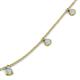 5 - Zuria 0.42 ctw Opal (7 stn/3mm) Women Drop Station Necklace 