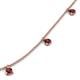 5 - Zuria 0.81 ctw Red Garnet (7 stn/3mm) Women Drop Station Necklace 