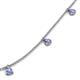 5 - Zuria 0.63 ctw Tanzanite (7 stn/3mm) Women Drop Station Necklace 