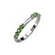 3 - Alicia 2.60 mm Green Garnet Wedding Band 