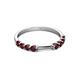 4 - Alicia 2.60 mm Red Garnet Wedding Band 