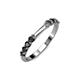 3 - Alicia 2.60 mm Black Diamond Wedding Band 