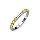 3 - Alicia 2.60 mm Yellow Sapphire Wedding Band 
