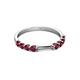 4 - Alicia 2.60 mm Ruby Wedding Band 