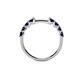 5 - Alicia 2.60 mm Blue Sapphire Wedding Band 