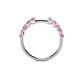 5 - Alicia 2.60 mm Pink Sapphire Wedding Band 