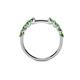 5 - Alicia 2.60 mm Green Garnet Wedding Band 