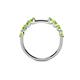 5 - Alicia 2.60 mm Peridot Wedding Band 