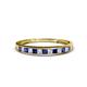 1 - Aqilia 0.75 ctw Blue Sapphire and Lab Grown Diamond 2.00 mm Wedding Band 