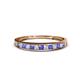 1 - Aqilia 0.75 ctw Tanzanite and Lab Grown Diamond 2.00 mm Wedding Band 