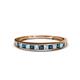 1 - Aqilia 2.00 mm Blue and White Lab Grown Diamond Wedding Band 