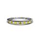1 - Aqilia 2.00 mm Yellow and White Lab Grown Diamond Wedding Band 