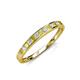 3 - Aqilia 0.75 ctw Yellow Sapphire and Lab Grown Diamond 2.00 mm Wedding Band 