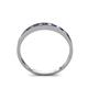 4 - Aqilia 0.75 ctw Blue Sapphire and Lab Grown Diamond 2.00 mm Wedding Band 