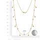 3 - Belina 0.45 ctw (17 Stn/2mm) Round Citrine and Lab Grown Diamond Drop Station Necklace 