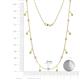 3 - Belina 0.56 ctw (17 Stn/2mm) Round Peridot and Lab Grown Diamond Drop Station Necklace 