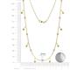 3 - Belina 0.51 ctw (17 Stn/2mm) Round Yellow Diamond and Lab Grown Diamond Drop Station Necklace 