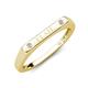 4 - Signet Personalized Bar Ring accented with Lab Grown Diamonds 