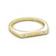 5 - Signet Personalized Bar Ring accented with Lab Grown Diamonds 