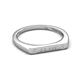 5 - Signet Personalized Bar Ring accented with Natural Diamonds 