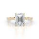 1 - Nuria 2.61 ctw IGI Certified Emerald Shape Lab Grown Diamond  (9X6 mm) accented Natural Diamonds Engagement Ring 