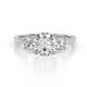 1 - Triandra 2.33 ctw IGI Certified Lab Grown Diamond (7.00 mm) Three stone Engagement Ring 