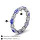 6 - Madison 5x3 mm Oval Lab Grown Diamond and Tanzanite Eternity Band 